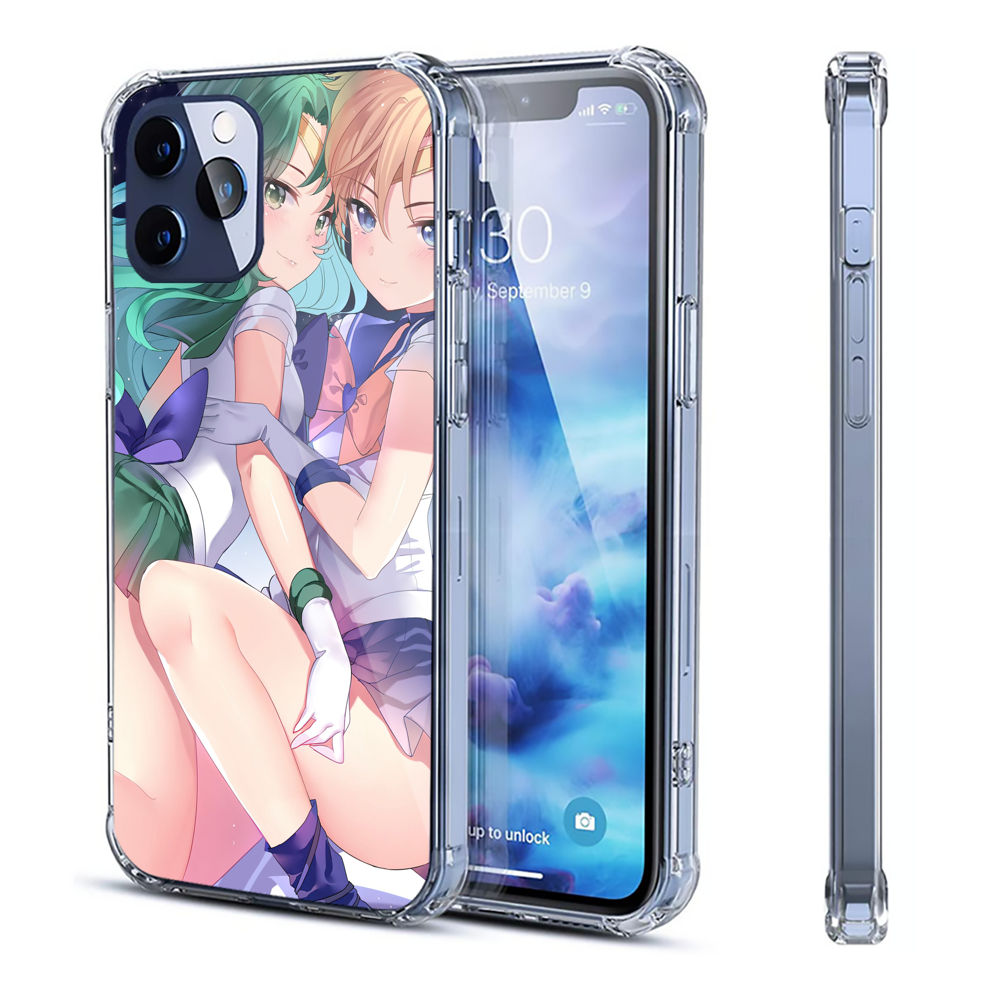 （画像用） 美少女戦士セーラームーン Sailor Moon 【iPhone 12シリーズ対応】透明スマホケース（クリアソフトケース）